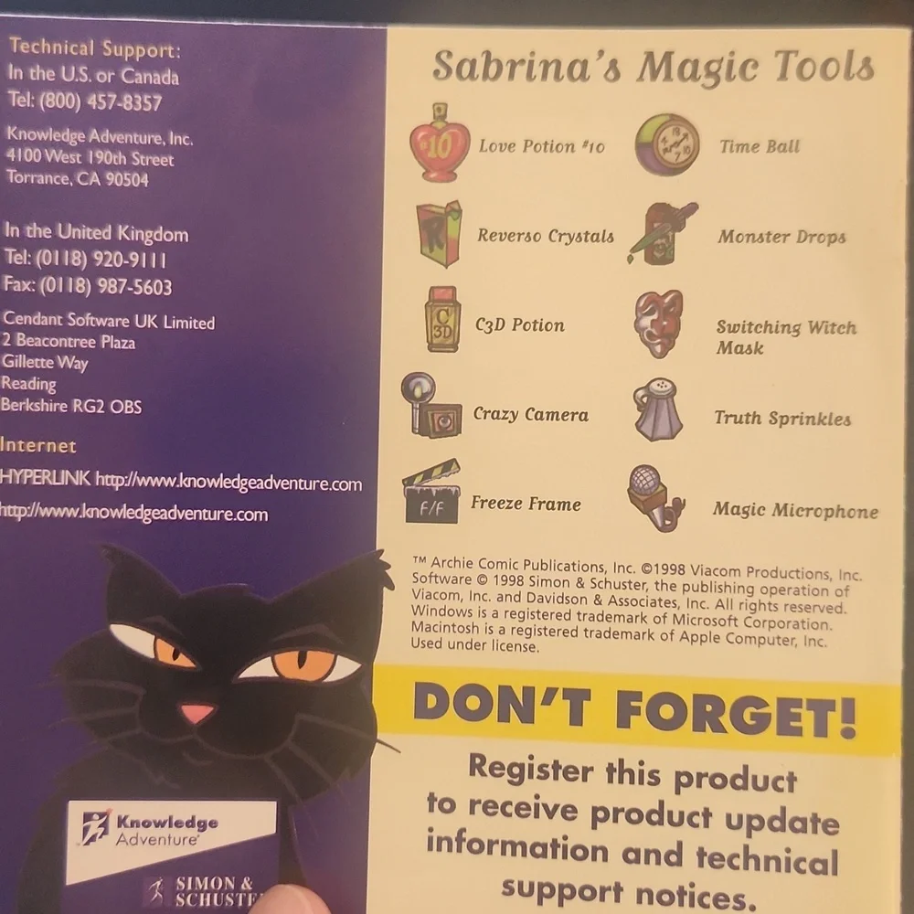 Sabrina the Teenage Witch PC Game - Blue